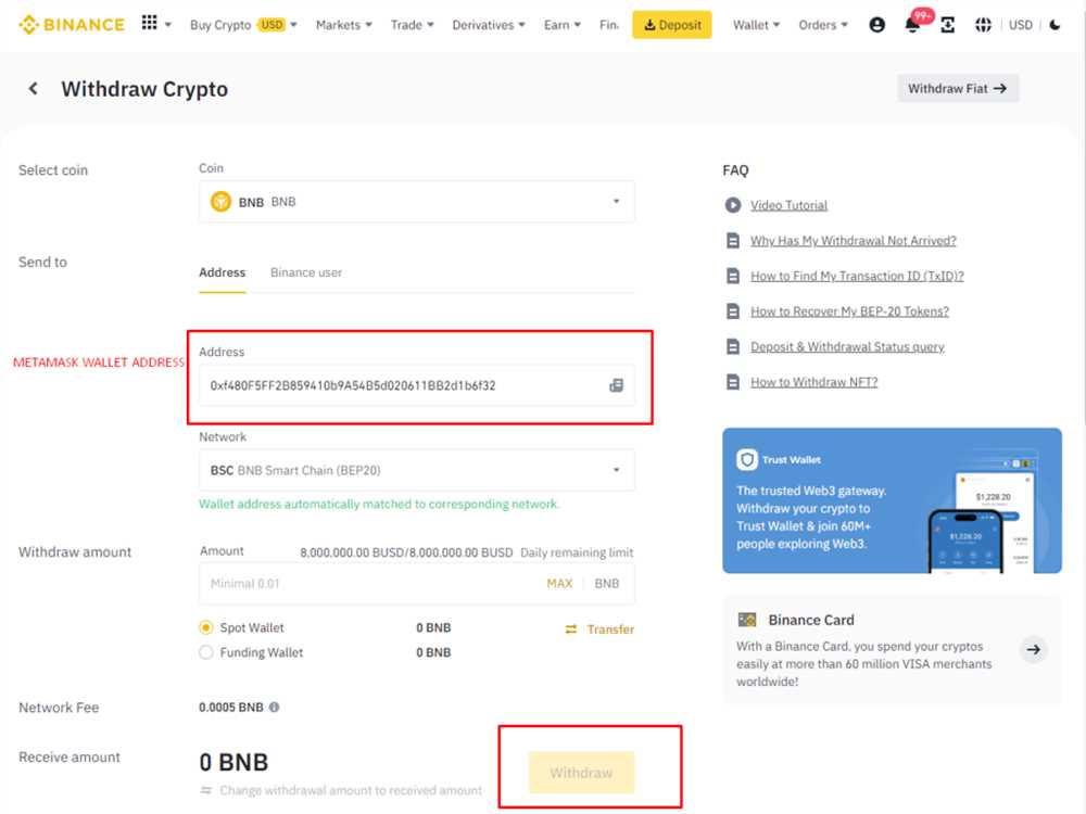 Step 5: Connect to the Binance Smart Chain Network