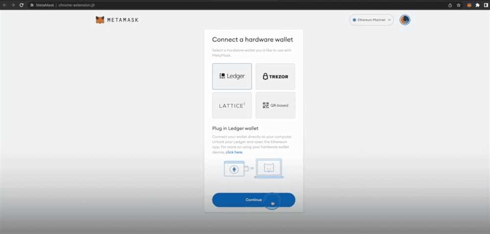 Importing Ledger Account to Metamask Mobile