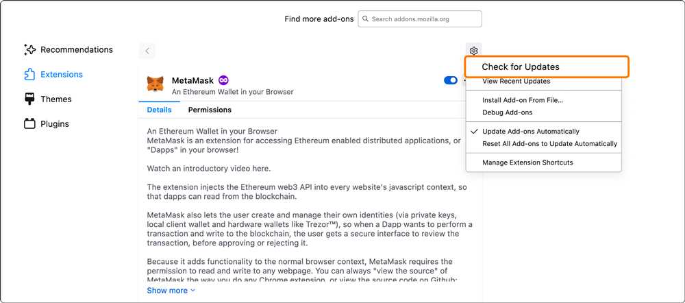 How to Update Your MetaMask Extension and Ensure Maximum Security