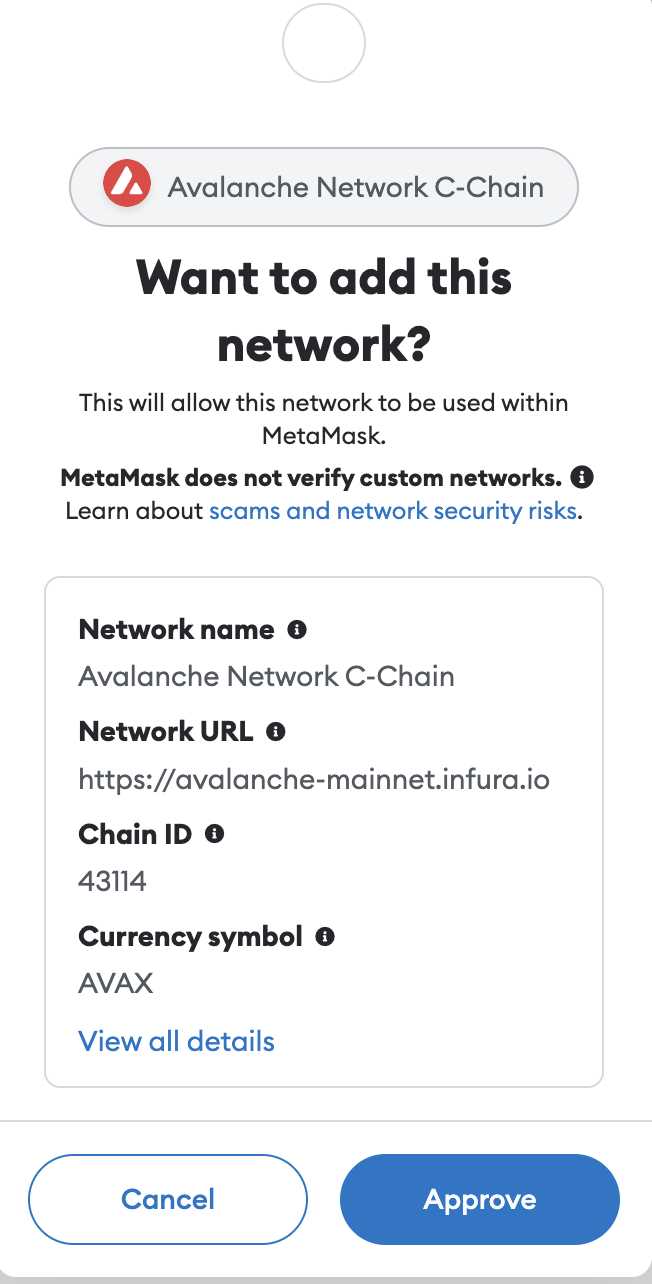 Step 3: Add AVAX to Your Metamask Wallet