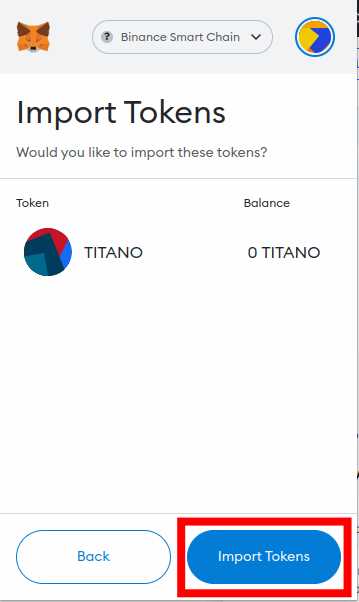 Step 5: View and Manage Your Titano Token