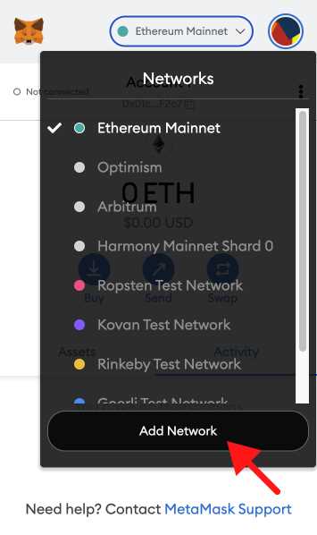 Connecting Metamask to the Cronos Mainnet
