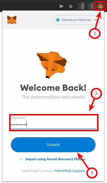Step 1: Install Metamask Browser Extension