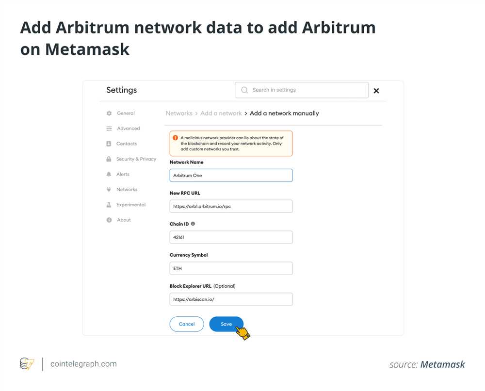 Step 3: Connect to Arbitrum
