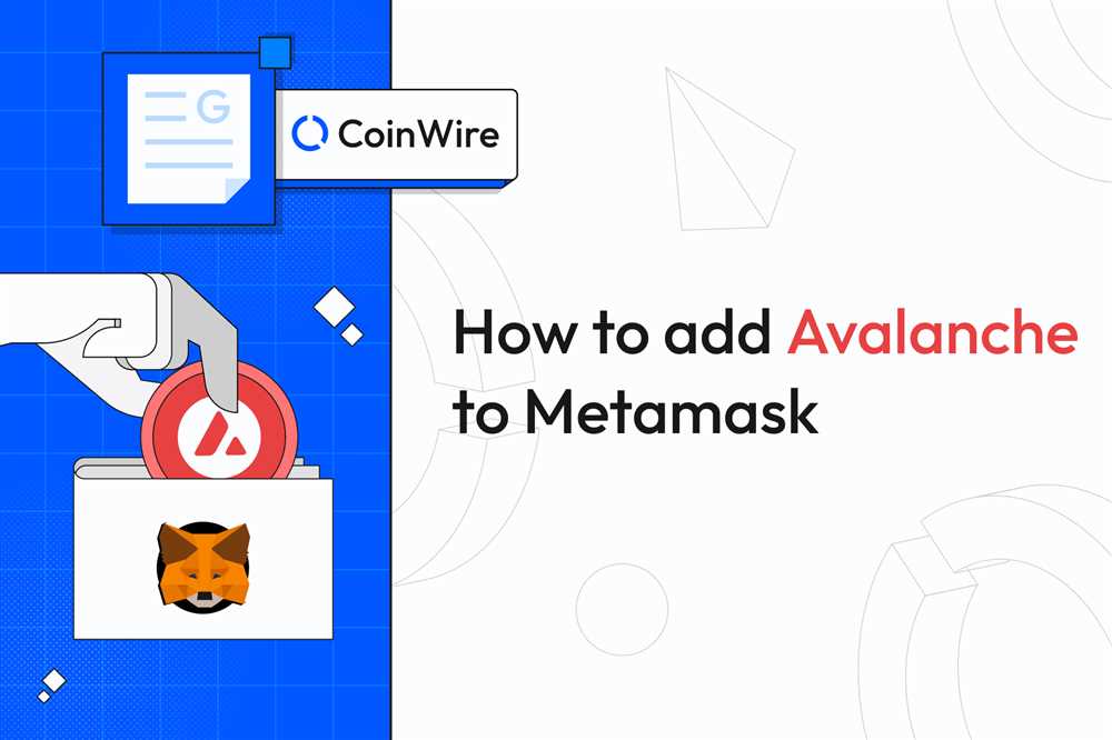 Adding Avalanche Network to MetaMask