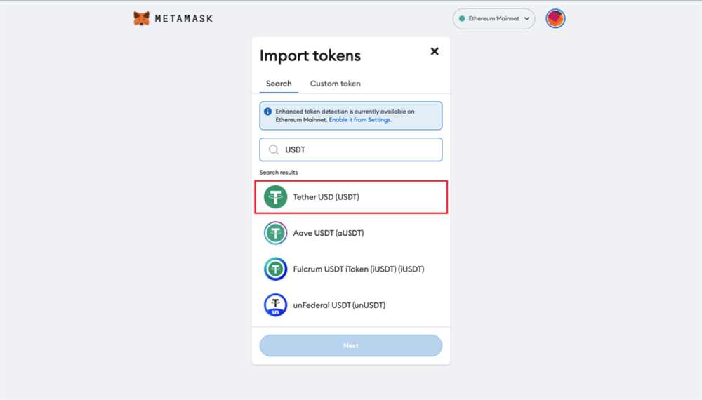 Step-by-Step Guide to Add USDT to Your Wallet Using Metamask