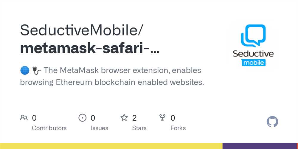 Features of Metamask Safari Extension