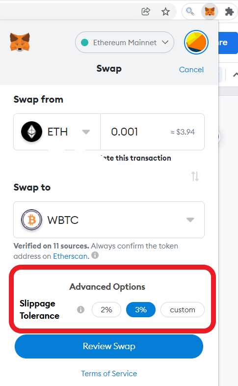 Getting Started with Metamask Swap