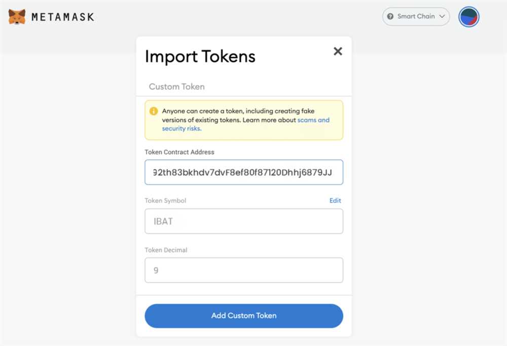 Step 3: Importing Tokens
