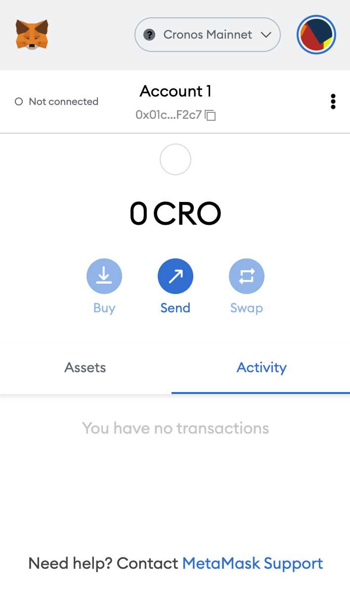 Step 5: Interact with Cronos DApps