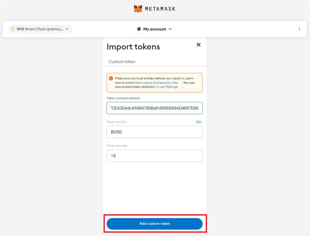 The Role of a Secure Bnb Contract Address in Metamask Transactions