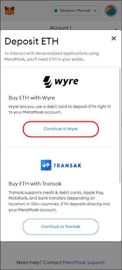Connect Metamask to Your Bank Account or Debit Card
