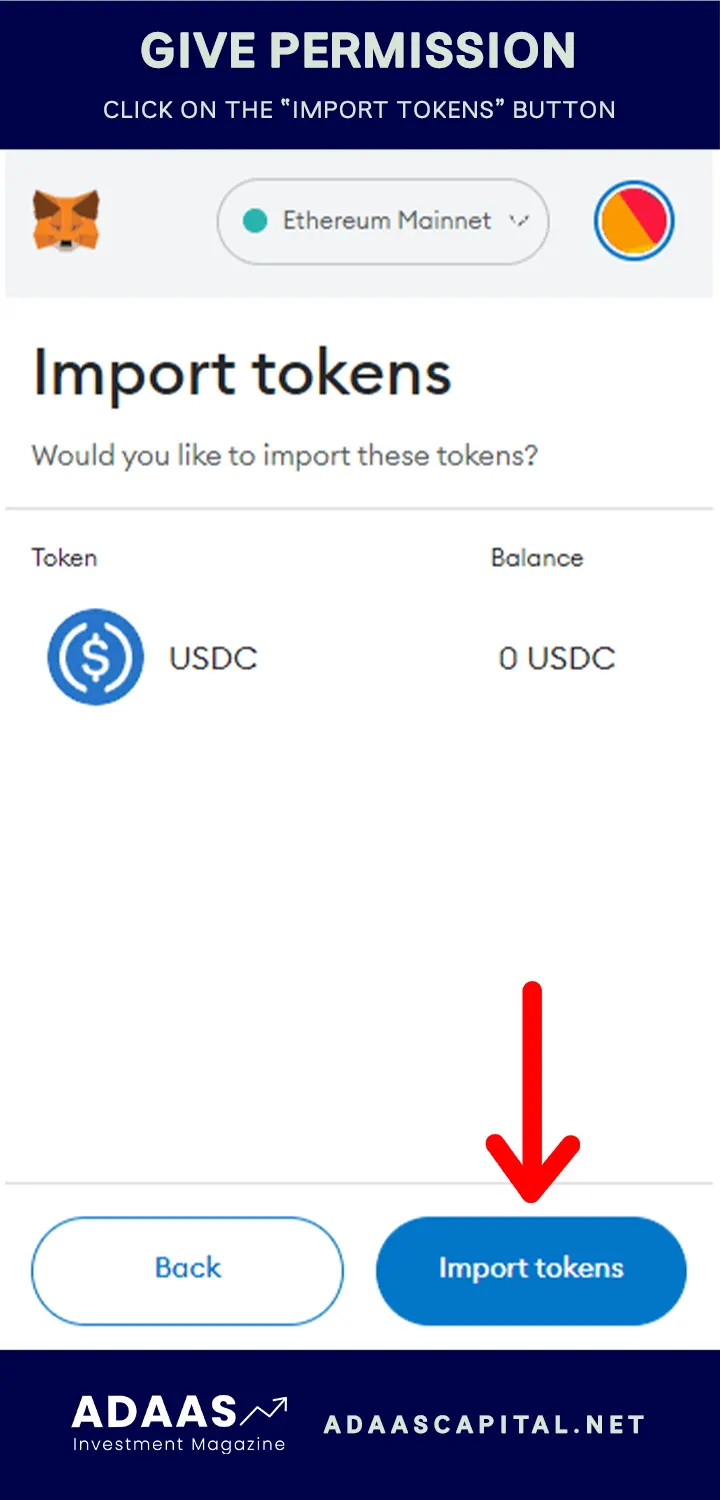 Step 2: Access the Wallet Settings