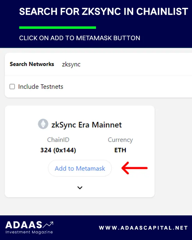 A step-by-step guide for using MetaMask with zkSync
