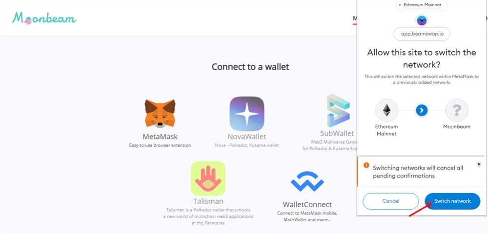Unlock a World of Possibilities: Access Moonbeam Network Features with Metamask Wallet Integration